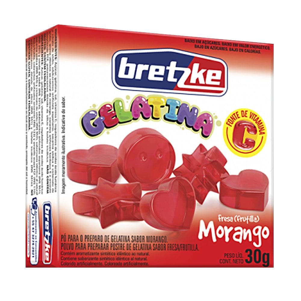 GELATINA BRETZKE 30G MORANGO - lavagnoli