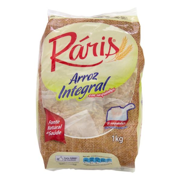 ARROZ RÁRIS INTEGRAL 1KG SAQUINHOS - Lavagnoli