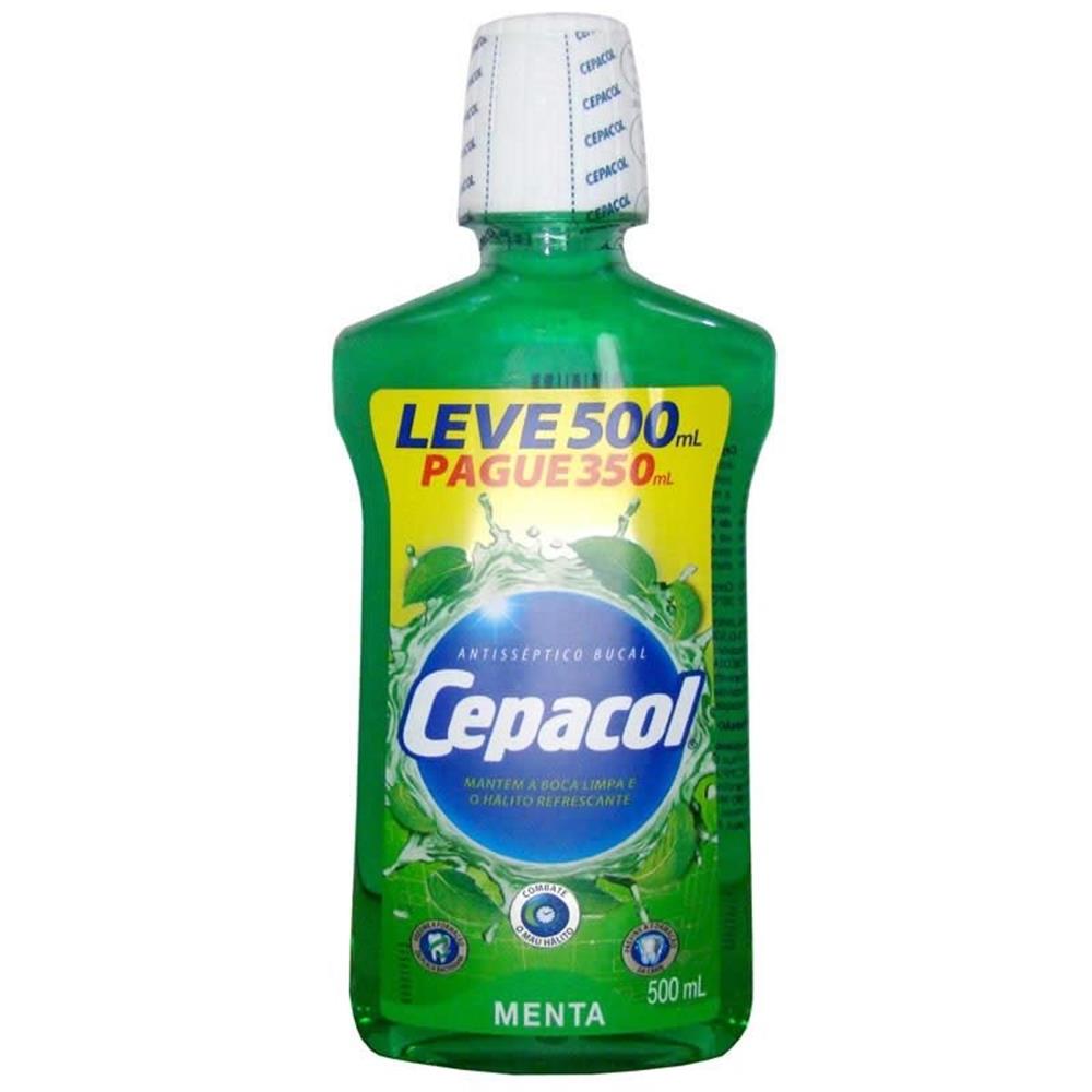 ANTISSÉPTICO BUCAL CEPACOL LEVE 500ML PAGUE 350ML MENTA lavagnoli