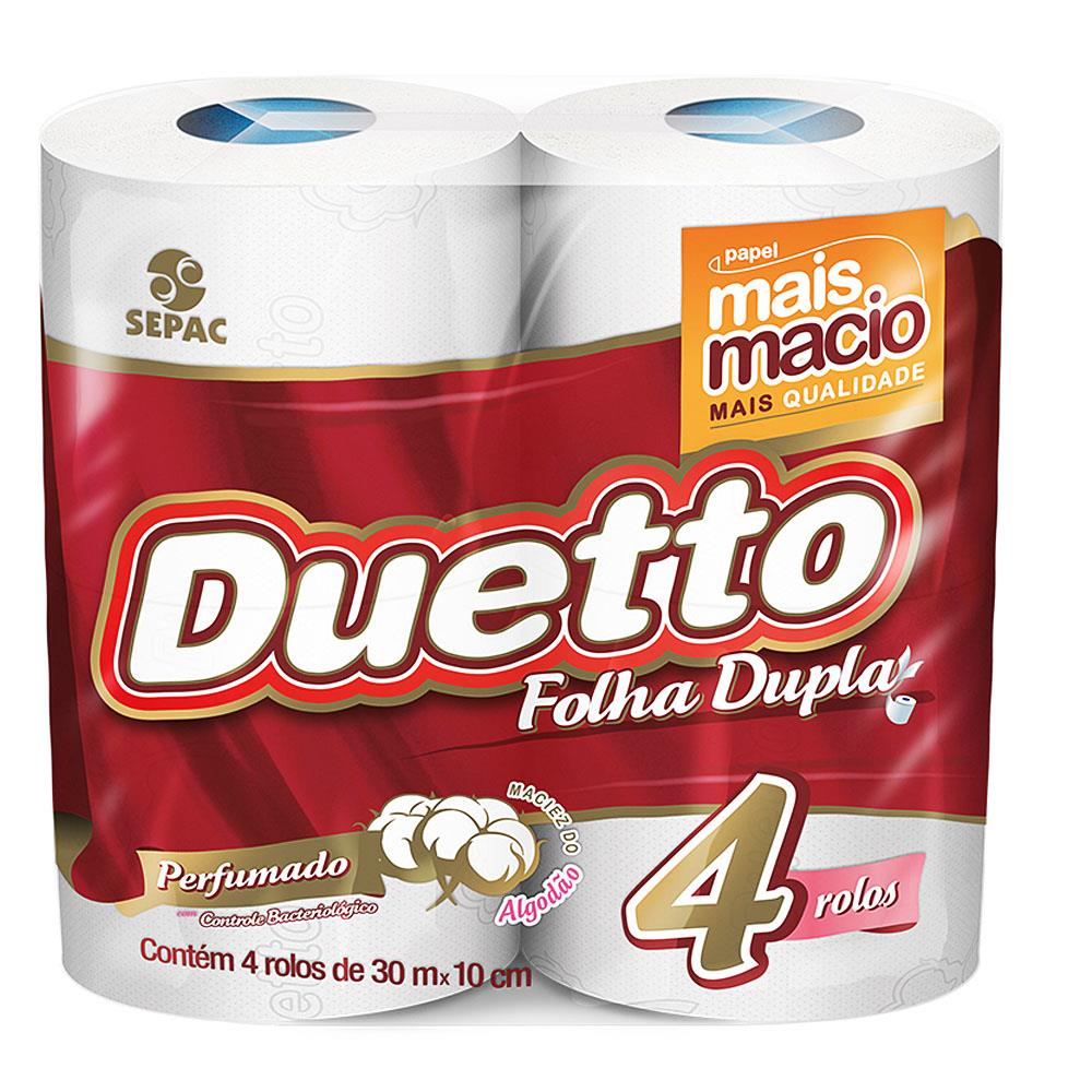 Papel HigiÊnico Duetto Dupla 4x30m Perfumado Lavagnoli