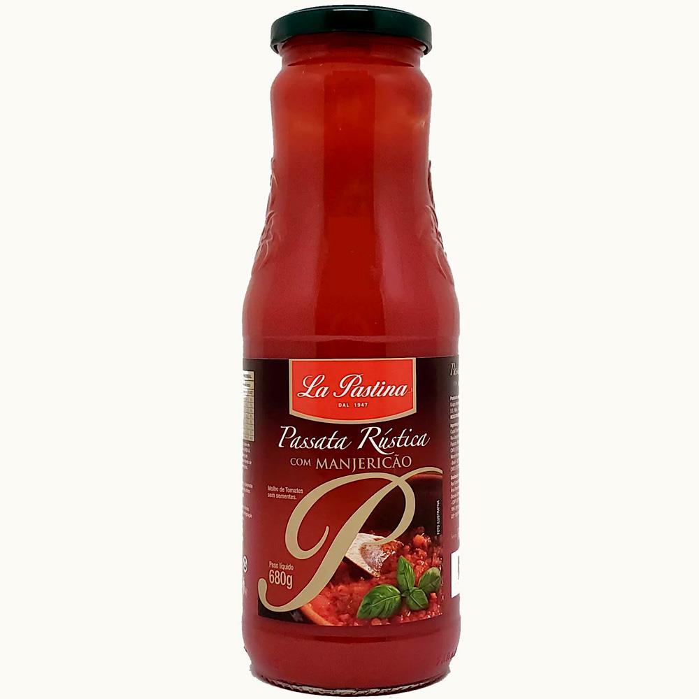 Molho Passata La Pastina 680g ManjericÃo Lavagnoli