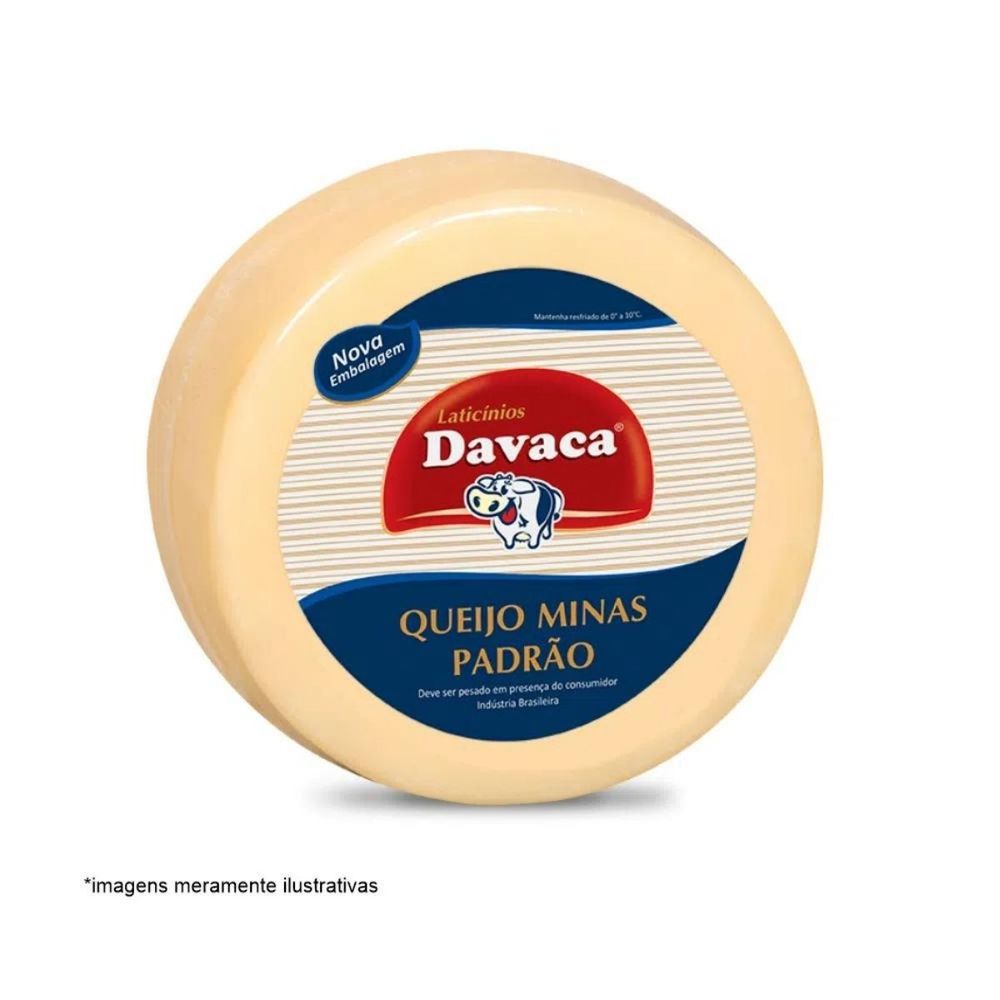 Queijo Minas PadrÃo Davaca PorÇÃo 500g Lavagnoli 0673