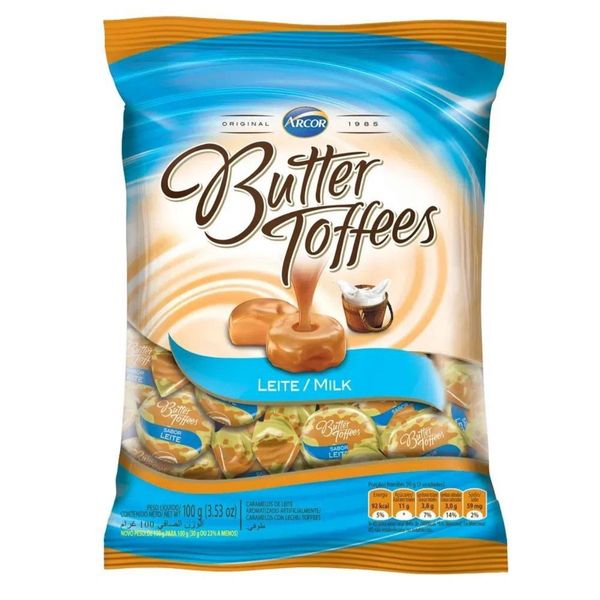 BALA TOFFEE 100G LEITE - lavagnoli