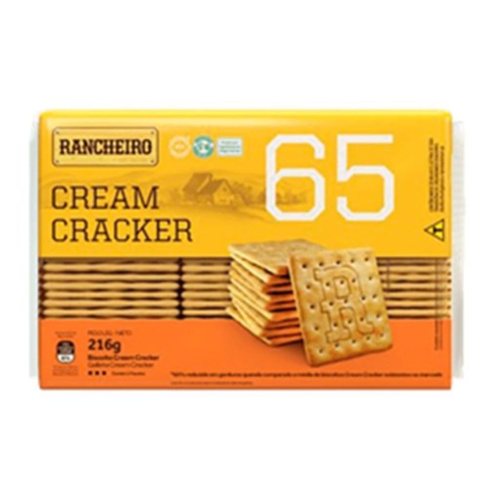 BISCOITO RANCHEIRO 216G CREAM CRACKER lavagnoli