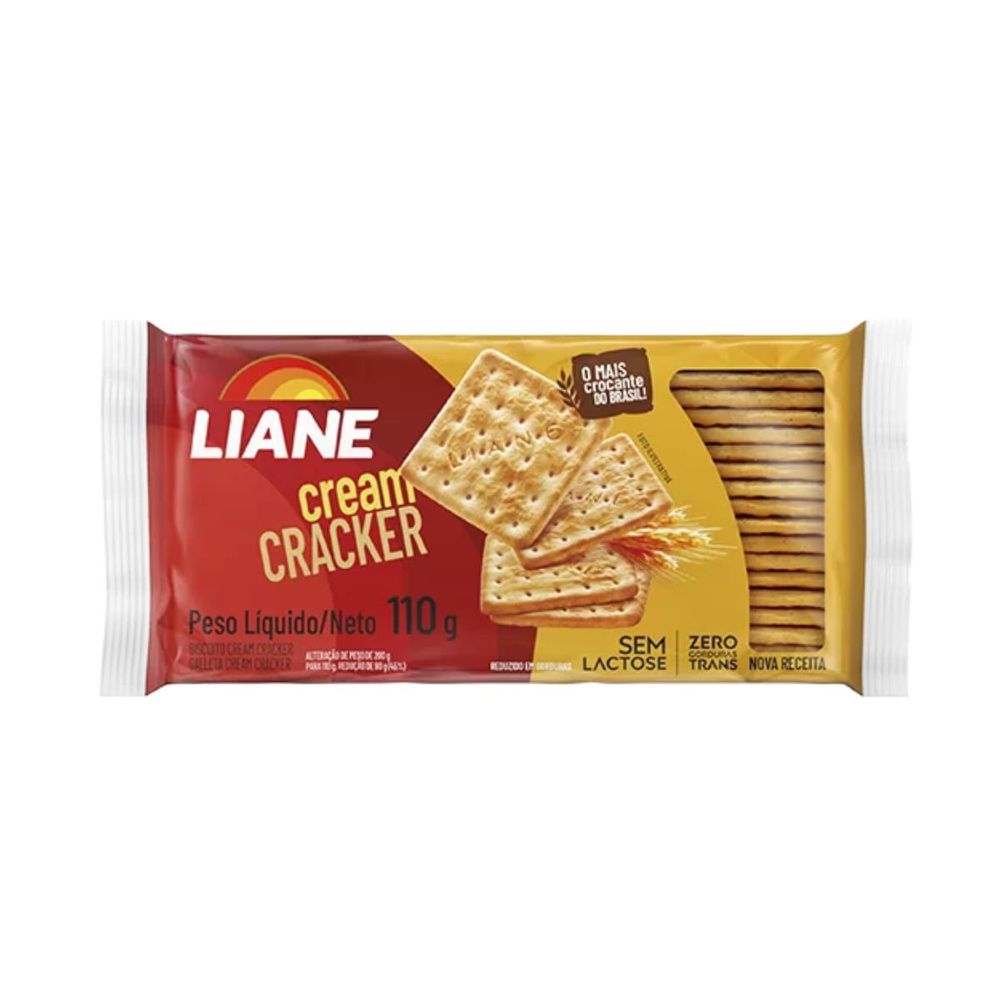 BISCOITO LIANE 110G CREAM CRACKER - lavagnoli