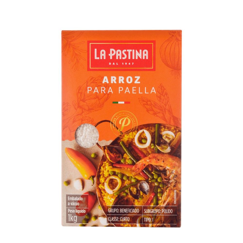ARROZ LA PASTINA 1KG P/PAELLA lavagnoli
