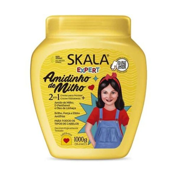 Creme-Pentear-Hidratante-Skala-Kids-1kg-Amidinho-Milho