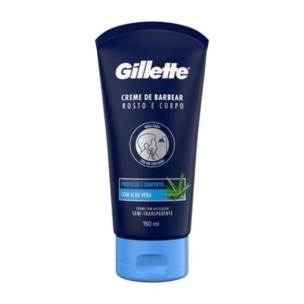 Creme-Barbear-Gillette-150ml-Aloe-Vera