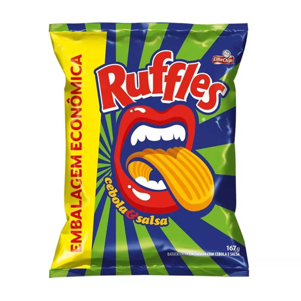 BATATA RUFFLES 167G CEBOLA/SALSA - lavagnoli