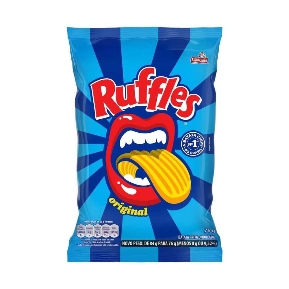 BATATA RUFFLES 76G SAL - lavagnoli
