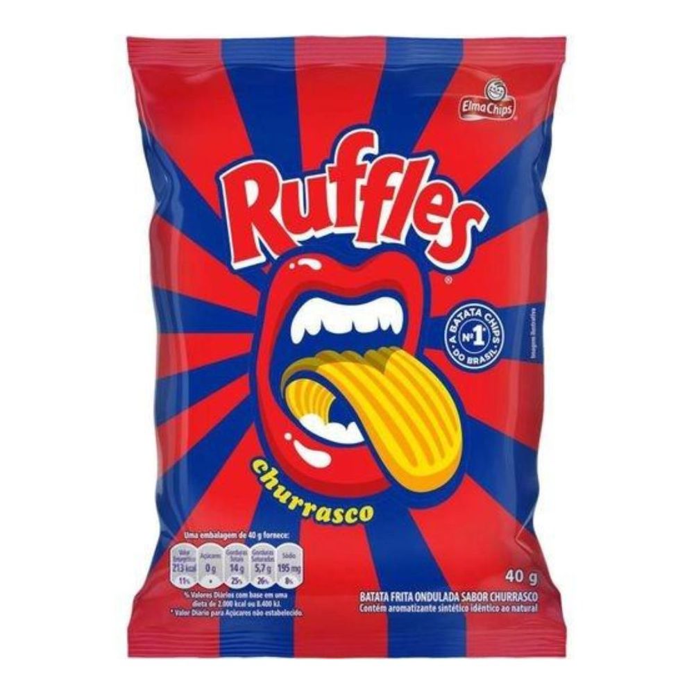 BATATA RUFFLES 40G CHURRASCO - lavagnoli