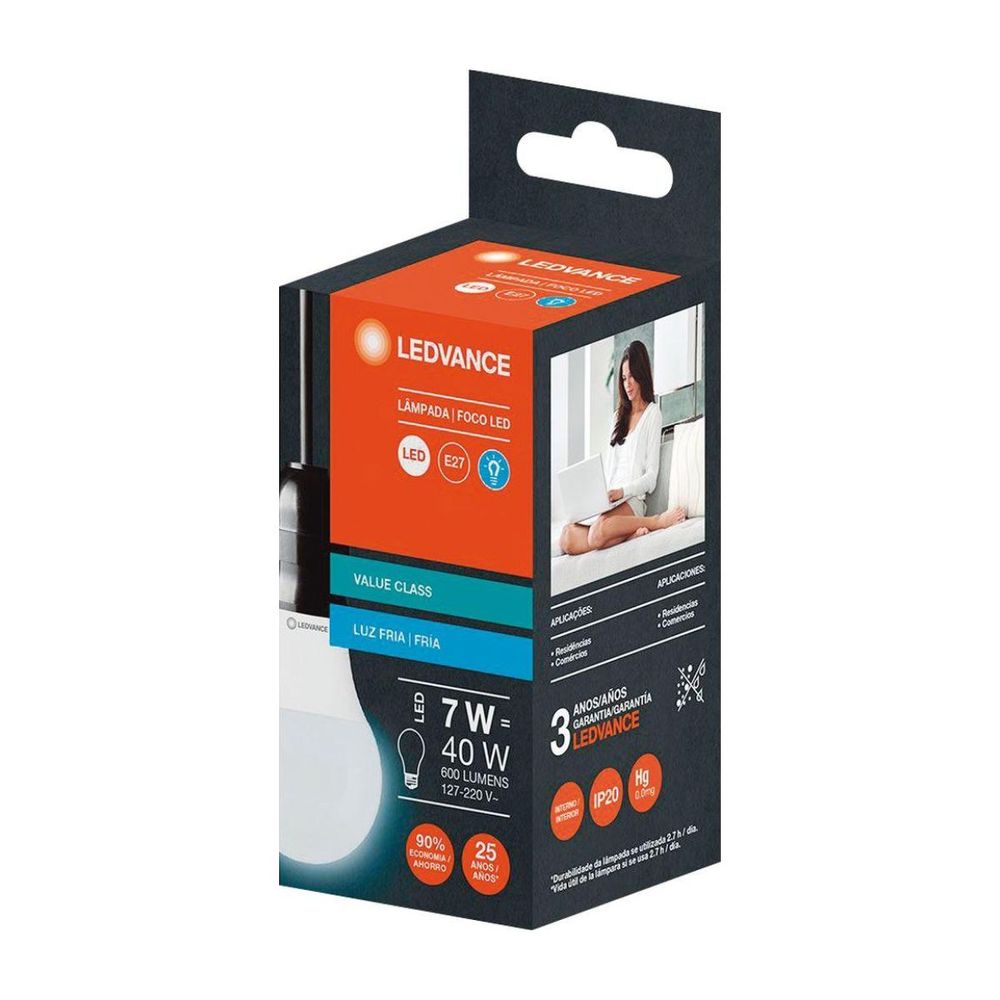 LÂMPADA LEDVANCE LED 7W - lavagnoli