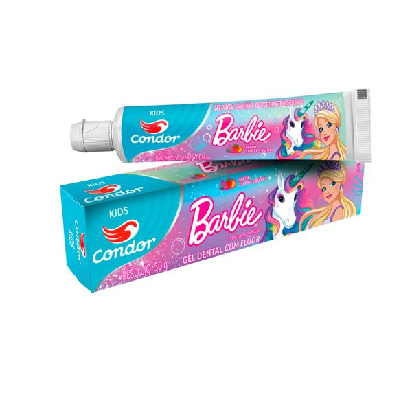 Creme-Dental-Condor-Barbie-Kids-50g-Tutti-Frutti