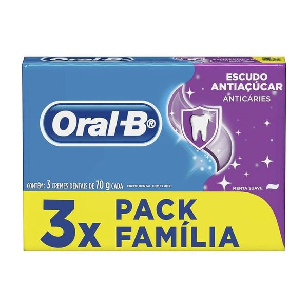 Kit-Creme-Dental-Oral-B-3x70g-Escudo-Anti-Acucar