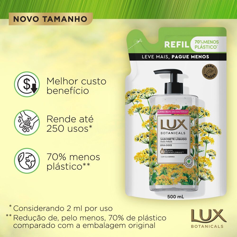 Sabonete Líquido Lux Erva-Doce 500ml