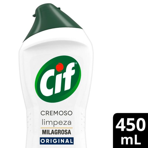 CIF Cremoso Limpeza Milagrosa remove 100% da sujeira 450 ml 1 UN