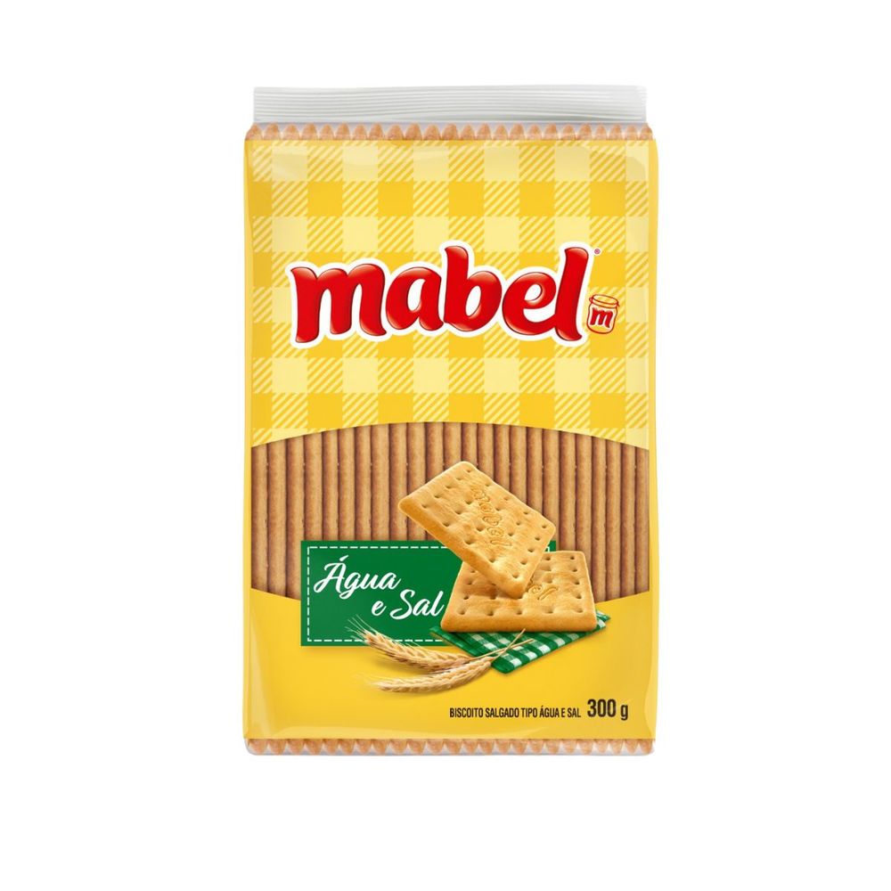 BISCOITO MABEL 300G ÁGUA/SAL - lavagnoli